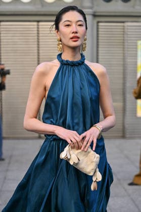 PFW Zimmermann Outside Arrivals Bonnie Chen arriving at the Zimmermann show during Fashion Week in Paris, France on March 9, 2026. Photo by Julien Reynaud APS-Medias ABACAPRESS.COM Paris France  Copyright: xReynaudxJulien APS-Medias ABACAx