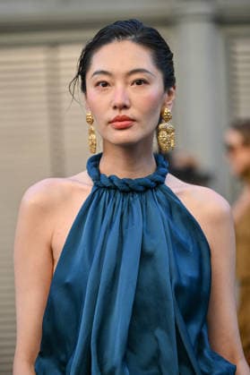 PFW Zimmermann Outside Arrivals Bonnie Chen arriving at the Zimmermann show during Fashion Week in Paris, France on March 9, 2026. Photo by Julien Reynaud APS-Medias ABACAPRESS.COM Paris France  Copyright: xReynaudxJulien APS-Medias ABACAx
