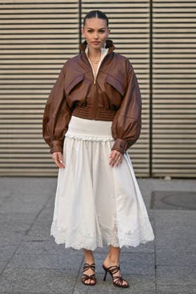 PFW Zimmermann Outside Arrivals Thylane Blondeau arriving at the Zimmermann show during Fashion Week in Paris, France on March 9, 2026. Photo by Julien Reynaud APS-Medias ABACAPRESS.COM Paris France  Copyright: xReynaudxJulien APS-Medias ABACAx