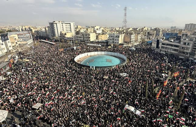 Thousands gather in Tehran to support Mojtaba Khamenei TEHRAN, IRAN – MARCH 09: An aerial view of people gathering at Enghelab (Revolution) Square to express support for Ayatollah Mojtaba Khamenei, the second son of late Supreme Leader Ayatollah Ali Khamenei, following his appointment as Iran’s new supreme leader, in Tehran, Iran, on March 09, 2026. Fatemeh Bahrami Anadolu Tehran Iran. Editorial use only. Please get in touch for any other usage.  Copyright: x2026xAnadoluxFatemehxBahramix