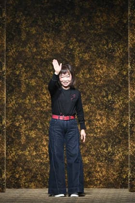 PFW - Shiatzy Chen Runway in Paris FA Taiwanese fashion designer Wang Chen Tsai-Hsia cheers the audience after the runway for the Shiatzy Chen collection as part of Paris Fashion Week in Paris, on March 9, 2026. Photo by Firas Abdullah ABACAPRESS.COM Paris Ile-de-France France  Copyright: xAbdullahxFiras ABACAx