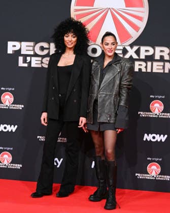 Milan, photocall for the contestants of the new edition of Pechino Express 2026, starting March 12 on Sky. Pictured: Candelaria and Camila Solórzano.  Copyright: xManuelexMangiarottix xipa-agency.netx xManuelexMangiarottix IPA_Agency_IPA72619675