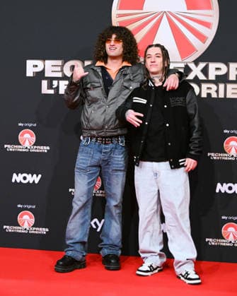 Milan, photocall for the contestants of the new edition of Pechino Express 2026, starting March 12 on Sky. Pictured: Dani Faiv and Tony 2Milli.  Copyright: xManuelexMangiarottix xipa-agency.netx xManuelexMangiarottix IPA_Agency_IPA72619844