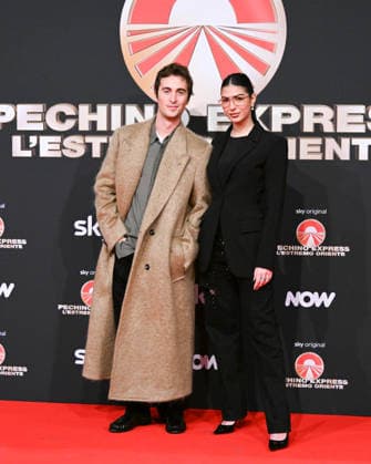 Milan, photocall for the contestants of the new edition of Pechino Express 2026, starting March 12 on Sky. Pictured: Elisa Maino and Mattia Stanga.  Copyright: xManuelexMangiarottix xipa-agency.netx xManuelexMangiarottix IPA_Agency_IPA72619888