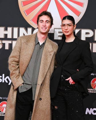 Milan, photocall for the contestants of the new edition of Pechino Express 2026, starting March 12 on Sky. Pictured: Elisa Maino and Mattia Stanga.  Copyright: xManuelexMangiarottix xipa-agency.netx xManuelexMangiarottix IPA_Agency_IPA72619892