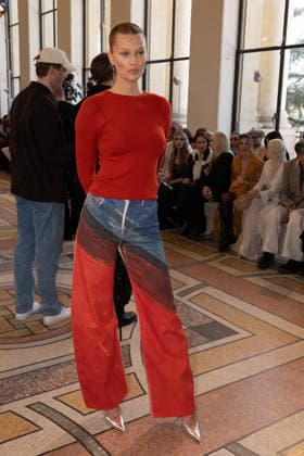PFW - Gabriela Hearst Front Row Toni Garrn attend the Gabriela Hearst Winter 2026-2027 show as part of Paris Fashion Week on March 9, 2026 at Petit Palais in Paris, France. Photo by Laurent Zabulon ABACAPRESS.COM Paris France  Copyright: xZabulonxLaurent ABACAx