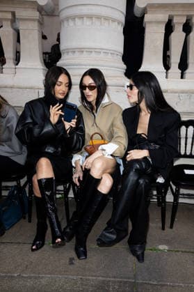 Amina Muaddi at the Front Row at the Zadig Voltaire Zadig Voltaire Fashion Show Ready to Wear Collection Fall Winter 2026 2027 during Paris Fashion Week PFW , Palais Galliera, Paris, France, March 09, 2026 Jeremy Melloul Bestimage Front Row at the Zadig Voltaire Zadig Voltaire Fashion Show Ready to Wear Collection Fall Winter 2026 2027 during Paris Fashion Week on March 09, 2026 Paris France  Copyright: xJeremyxMelloulx xBestimagexJeremyxMelloulx xBestimagex