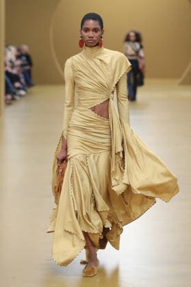 PFW - Zimmermann Runway A model walks the runway during the Zimmermann Womenswear Fall Winter 2026-2027 show as part of Paris Fashion Week on March 9, 2026 in Paris, France. Photo by Alain Gil Gonzalez ABACAPRESS.COM Paris France  Copyright: xGonzalezxAlain-Gil ABACAx