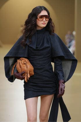 PFW - Zimmermann Runway A model walks the runway during the Zimmermann Womenswear Fall Winter 2026-2027 show as part of Paris Fashion Week on March 9, 2026 in Paris, France. Photo by Alain Gil Gonzalez ABACAPRESS.COM Paris France  Copyright: xGonzalezxAlain-Gil ABACAx