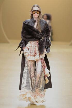 PFW - Zimmermann Runway A model walks the runway during the Zimmermann Womenswear Fall Winter 2026-2027 show as part of Paris Fashion Week on March 9, 2026 in Paris, France. Photo by Alain Gil Gonzalez ABACAPRESS.COM Paris France  Copyright: xGonzalezxAlain-Gil ABACAx