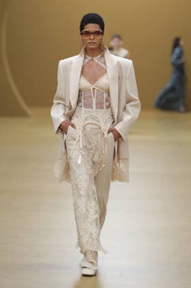 PFW - Zimmermann Runway A model walks the runway during the Zimmermann Womenswear Fall Winter 2026-2027 show as part of Paris Fashion Week on March 9, 2026 in Paris, France. Photo by Alain Gil Gonzalez ABACAPRESS.COM Paris France  Copyright: xGonzalezxAlain-Gil ABACAx