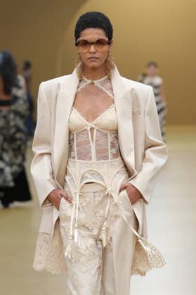 PFW - Zimmermann Runway A model walks the runway during the Zimmermann Womenswear Fall Winter 2026-2027 show as part of Paris Fashion Week on March 9, 2026 in Paris, France. Photo by Alain Gil Gonzalez ABACAPRESS.COM Paris France  Copyright: xGonzalezxAlain-Gil ABACAx