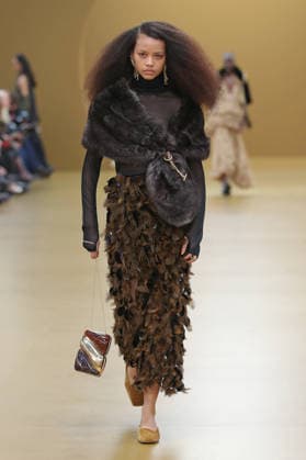 PFW - Zimmermann Runway A model walks the runway during the Zimmermann Womenswear Fall Winter 2026-2027 show as part of Paris Fashion Week on March 9, 2026 in Paris, France. Photo by Alain Gil Gonzalez ABACAPRESS.COM Paris France  Copyright: xGonzalezxAlain-Gil ABACAx