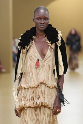 PFW - Zimmermann Runway A model walks the runway during the Zimmermann Womenswear Fall Winter 2026-2027 show as part of Paris Fashion Week on March 9, 2026 in Paris, France. Photo by Alain Gil Gonzalez ABACAPRESS.COM Paris France  Copyright: xGonzalezxAlain-Gil ABACAx