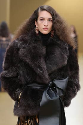 PFW - Zimmermann Runway A model walks the runway during the Zimmermann Womenswear Fall Winter 2026-2027 show as part of Paris Fashion Week on March 9, 2026 in Paris, France. Photo by Alain Gil Gonzalez ABACAPRESS.COM Paris France  Copyright: xGonzalezxAlain-Gil ABACAx