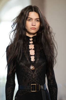 PFW - Gabriela Hearst Runway LZ A model walks the runway during the Gabriela Hearst Winter 2026-2027 show as part of Paris Fashion Week on March 09, 2026 at Petit Palais in Paris, France. Photo by Laurent Zabulon ABACAPRESS.COM  Copyright: xZabulonxLaurent ABACAx