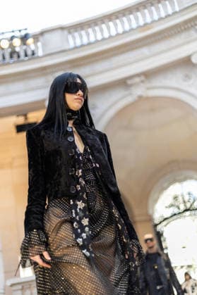 PFW Zadig et Voltaire Runway NB Model walks on the runway at the Zadig & Voltaire Womenswear Fall Winter 2026-2027 show as part of Paris Fashion Week on March 09, 2026 in Paris, France. Photo by Nasser Berzane ABACAPRESS.COM Paris France  Copyright: xBerzanexNasser ABACAx