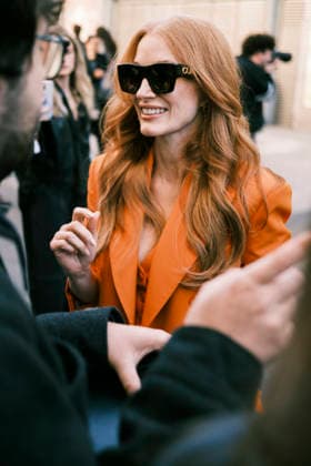 Celebrities at Paris Fashion Week on March 9 Jessica Chastain Paris Fashion Week PAP AW26 Zimmermann 453917 2026 03 09 Paris France  Copyright: xJean-BaptistexSoulliatx xStarfacex STAR_453917_005