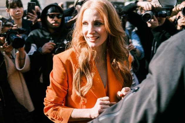 Celebrities at Paris Fashion Week on March 9 Jessica Chastain Paris Fashion Week PAP AW26 Zimmermann 453917 2026 03 09 Paris France  Copyright: xJean-BaptistexSoulliatx xStarfacex STAR_453917_034