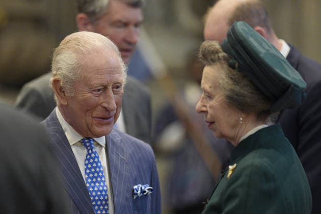 . 09 03 2026. London, United Kingdom. King Charles III and Princess Anne at the Commonwealth Day Service at Westminster Abbey in London.  xi-Imagesx xPoolx IIM-26620-0164