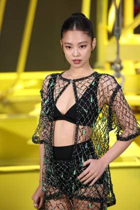 PFW - Chanel Photocall Singer Kim Jennie aka Jennie pictured on photocall of Chanel Womenswear Fall Winter 2026-2027 show as part of Paris Fashion Week at Grand Palais, in Paris, France on March 9, 2026. Photo by Jerome Domine ABACAPRESS.COM Paris France  Copyright: xDominexJerome ABACAx