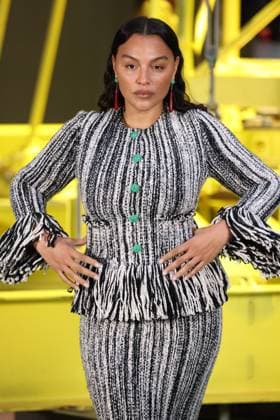 PFW - Chanel Photocall Paloma Elsesser pictured on photocall of Chanel Womenswear Fall Winter 2026-2027 show as part of Paris Fashion Week at Grand Palais, in Paris, France on March 9, 2026. Photo by Jerome Domine ABACAPRESS.COM Paris France  Copyright: xDominexJerome ABACAx
