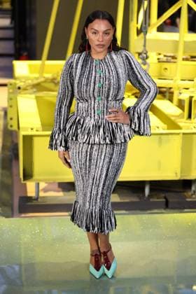 PFW - Chanel Photocall Paloma Elsesser pictured on photocall of Chanel Womenswear Fall Winter 2026-2027 show as part of Paris Fashion Week at Grand Palais, in Paris, France on March 9, 2026. Photo by Jerome Domine ABACAPRESS.COM Paris France  Copyright: xDominexJerome ABACAx