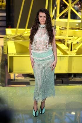 PFW - Chanel Photocall Amaia Romero pictured on photocall of Chanel Womenswear Fall Winter 2026-2027 show as part of Paris Fashion Week at Grand Palais, in Paris, France on March 9, 2026. Photo by Jerome Domine ABACAPRESS.COM Paris France  Copyright: xDominexJerome ABACAx