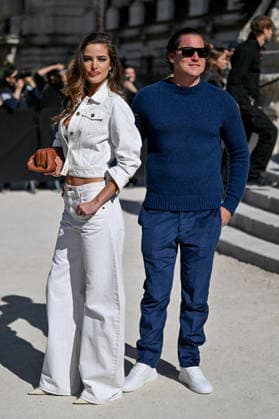 PFW Gabriela Hearst Outside Arrivals Helena Althof and Vito Schnabel arriving at the Gabriela Hearst show during Fashion Week in Paris, France on March 9, 2026. Photo by Julien Reynaud APS-Medias ABACAPRESS.COM Paris France  Copyright: xReynaudxJulien APS-Medias ABACAx