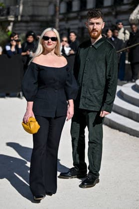 PFW Gabriela Hearst Outside Arrivals Jack Patterson and Grace Chatto of Clean Bandit arriving at the Gabriela Hearst show during Fashion Week in Paris, France on March 9, 2026. Photo by Julien Reynaud APS-Medias ABACAPRESS.COM Paris France  Copyright: xReynaudxJulien APS-Medias ABACAx