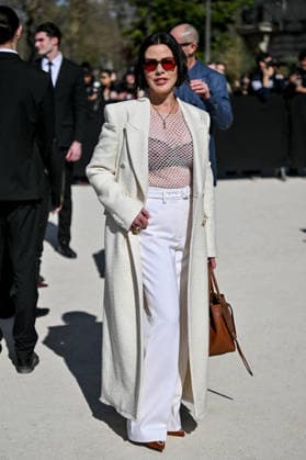 PFW Gabriela Hearst Outside Arrivals Debi Mazar arriving at the Gabriela Hearst show during Fashion Week in Paris, France on March 9, 2026. Photo by Julien Reynaud APS-Medias ABACAPRESS.COM Paris France  Copyright: xReynaudxJulien APS-Medias ABACAx