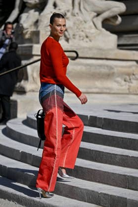 PFW Gabriela Hearst Outside Arrivals Toni Garrn arriving at the Gabriela Hearst show during Fashion Week in Paris, France on March 9, 2026. Photo by Julien Reynaud APS-Medias ABACAPRESS.COM Paris France  Copyright: xReynaudxJulien APS-Medias ABACAx