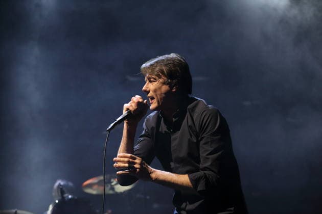 Brett Anderson from the band Suede at a concert at the Uber Eats Music Hall in Berlin, March 9, 2026 Suede concert Berlin