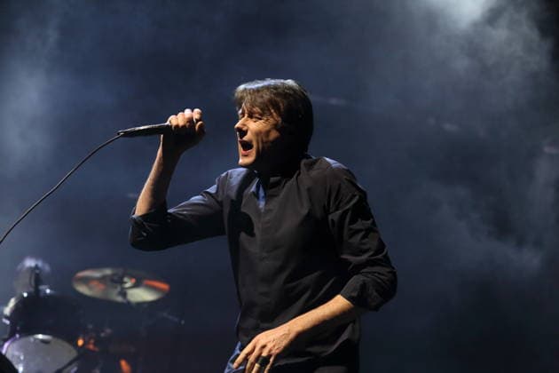 Brett Anderson from the band Suede at a concert at the Uber Eats Music Hall in Berlin, March 9, 2026 Suede concert Berlin