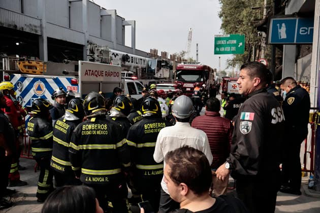 March 9, 2026, Mexico City, Cdmx, Mexico: A building damaged in the 2017 earthquake collapsed suddenly on Tlalpan Avenue in Mexico City. This building was used to handle labor disputes related to wrongful termination, among other government procedures. Confirmed reports indicate that two people were rescued, one alive and one deceased, but two more remain trapped. Rescue teams from all levels are on site working with canine units. Mexico City Mexico  - ZUMAp204 20260309_zip_p204_026 Copyright: xJosuexPerezx