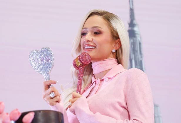Founder & CEO 11:11 Media Paris Hilton holds a pink mallet after ringing the closing bell to celebrate International Women s Day at the New York Stock Exchange on Wall Street on Monday, March 9, 2026 in New York City. The S&P 500 made a comeback from earlier losses on Monday after President Donald Trump said the war against Iran could be reaching its end.  NYP2026030309171 JOHNxANGELILLO