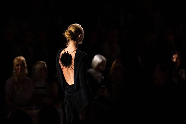 PFW - Chanel Runway LZ Anne Vyalitsyna walks the runway during the Chanel Winter 2026-2027 show as part of Paris Fashion Week on March 09, 2026 at Grand Palais in Paris, France. Photo by Laurent Zabulon ABACAPRESS.COM Paris  Copyright: xZabulonxLaurent ABACAx
