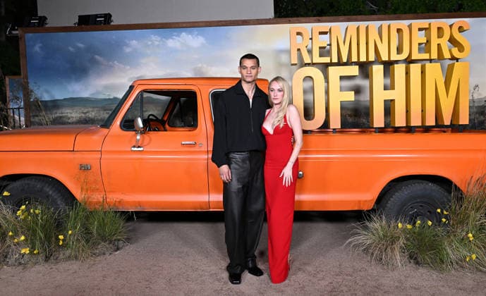 ˜Reminders of Him™ Premiere Tyriq Withers and Maika Monroe arriving to Universal Pictures premiere of Reminders of Him held at the Hollywood Legion Theater at Post 43 on March 09, 2026 in Los Angeles, CA. Los Angeles Hollywood Legion Theater at Post 43 California USA Copyright: xLisaxOConnorx xAFF-USA.comx
