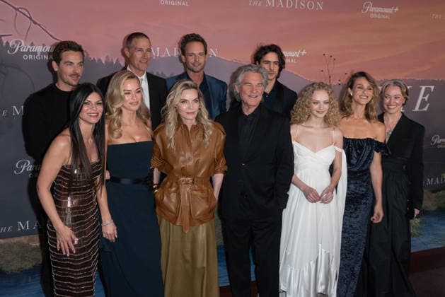 9 March 2026 New York, New York Danielle Vasinova, Kevin Zegers, Elle Chapman, Matthew Fox, Michelle Pfeiffer, Patrick J Adams, Kurt Russell, Ben Schnetzer, Amiah Miller, Alaina Pollack, Beau Garrett and Rebecca Spence The Madison New York Premiere held at Jazz at Lincoln Center Photo Credit Christopher Smith AdMedia 453922 2026 03 09 New York New York Etats Unis  Copyright: xAdMediax STAR_453922_031