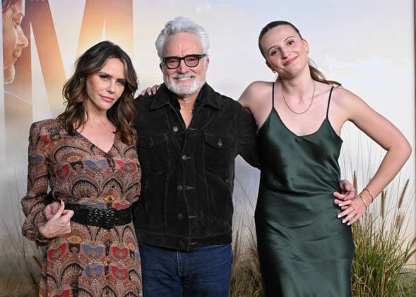 ˜Reminders of Him™ Premiere Amy Landecker, Bradley Whitford and Mary Louisa Whitford arriving to Universal Pictures premiere of Reminders of Him held at the Hollywood Legion Theater at Post 43 on March 09, 2026 in Los Angeles, CA. Los Angeles Hollywood Legion Theater at Post California USA Copyright: xLISAxOConnorx xAFF-USA.comx