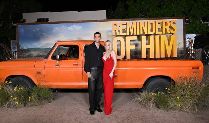 ˜Reminders of Him™ Premiere Tyriq Withers and Maika Monroe arriving to Universal Pictures premiere of Reminders of Him held at the Hollywood Legion Theater at Post 43 on March 09, 2026 in Los Angeles, CA. Los Angeles Hollywood Legion Theater at Post California USA Copyright: xLISAxOConnorx xAFF-USA.comx