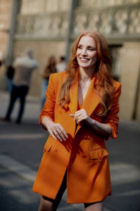 PFW - Zimmermann Street Style Street style, Jessica Chastain arriving at Zimmermann Fall-Winter 2026-2027 ready-to-wear show, held at the Carreau du Temple, Paris, France, on March 9th, 2026. Photo by Marie-Paola Bertrand-Hillion ABACAPRESS.COM  Copyright: xBertrand-HillionxMarie-Paola ABACAx