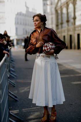 PFW - Zimmermann Street Style Street style, Celeste arriving at Zimmermann Fall-Winter 2026-2027 ready-to-wear show, held at the Carreau du Temple, Paris, France, on March 9th, 2026. Photo by Marie-Paola Bertrand-Hillion ABACAPRESS.COM  Copyright: xBertrand-HillionxMarie-Paola ABACAx