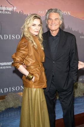 March 9, 2026, New York, United States: (L-R) Michelle Pfeiffer and Kurt Russell attend Paramount+ s The Madison New York Premiere at Jazz at Lincoln Center on March 09, 2026 in New York City. New York United States - ZUMAs197 20260309_aaa_s197_297 Copyright: xRonxAdarx