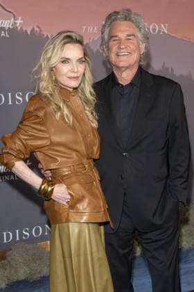 March 9, 2026, New York, United States: (L-R) Michelle Pfeiffer and Kurt Russell attend Paramount+ s The Madison New York Premiere at Jazz at Lincoln Center on March 09, 2026 in New York City. New York United States  - ZUMAs197 20260309_aaa_s197_292 Copyright: xRonxAdarx