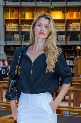 PFW - Time Front Row Chloe Lecareux attends the TIME Womenswear Fall Winter 2026-2027 show as part of Paris Fashion Week on March 09, 2026 in Paris, France. Photo by Jana Call me J ABACAPRESS.COM Paris France  Copyright: xJanaxCallxmexJ ABACAx