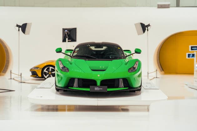 One-of-a-kind Ferrari specially made for Jamiroquai frontman Jay Kay has gone on sale for nearly £4m Story from Jam Press (Unique Green Ferrari) Pictured: The 2014 Ferrari LaFerrari. One-of-a-kind Ferrari specially made for Jamiroquai frontman Jay Kay has gone on sale for nearly £4m A unique bright green Ferrari specially made for Jamiroquai frontman Jay Kay has gone on sale for nearly £4 million. The 2014 Ferrari LaFerrari has covered just 7,000 miles since new. It is believed to be the only one of its kind to be finished in green. Its striking paintwork was inspired by the Italian tricolour, with the theme carried through into the cabin with black and green leather throughout. The hybrid hypercar also has Jamiroquai etched on its s  Copyright: xJamxPress FedericoxVecchio CourtesyxofxRMxSotheby s