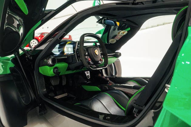 One-of-a-kind Ferrari specially made for Jamiroquai frontman Jay Kay has gone on sale for nearly £4m Story from Jam Press (Unique Green Ferrari) Pictured: The 2014 Ferrari LaFerrari. One-of-a-kind Ferrari specially made for Jamiroquai frontman Jay Kay has gone on sale for nearly £4m A unique bright green Ferrari specially made for Jamiroquai frontman Jay Kay has gone on sale for nearly £4 million. The 2014 Ferrari LaFerrari has covered just 7,000 miles since new. It is believed to be the only one of its kind to be finished in green. Its striking paintwork was inspired by the Italian tricolour, with the theme carried through into the cabin with black and green leather throughout. The hybrid hypercar also has Jamiroquai etched on its s  Copyright: xJamxPress FedericoxVecchio CourtesyxofxRMxSotheby s