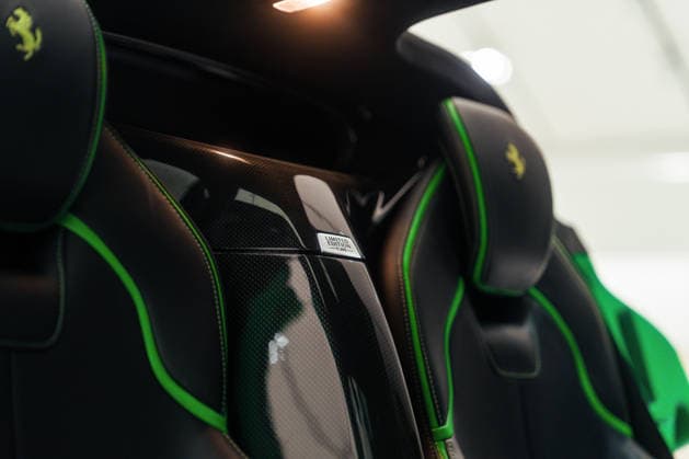 One-of-a-kind Ferrari specially made for Jamiroquai frontman Jay Kay has gone on sale for nearly £4m Story from Jam Press (Unique Green Ferrari) Pictured: The 2014 Ferrari LaFerrari. One-of-a-kind Ferrari specially made for Jamiroquai frontman Jay Kay has gone on sale for nearly £4m A unique bright green Ferrari specially made for Jamiroquai frontman Jay Kay has gone on sale for nearly £4 million. The 2014 Ferrari LaFerrari has covered just 7,000 miles since new. It is believed to be the only one of its kind to be finished in green. Its striking paintwork was inspired by the Italian tricolour, with the theme carried through into the cabin with black and green leather throughout. The hybrid hypercar also has Jamiroquai etched on its s  Copyright: xJamxPress FedericoxVecchio CourtesyxofxRMxSotheby s