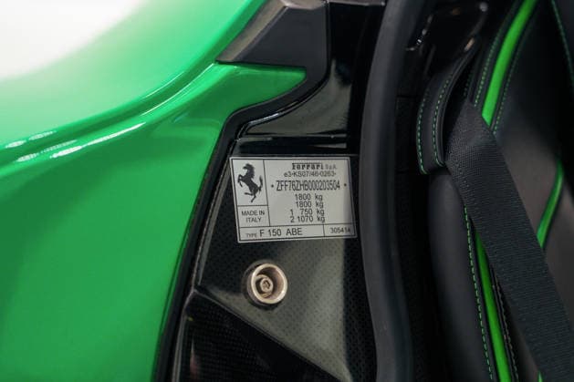 One-of-a-kind Ferrari specially made for Jamiroquai frontman Jay Kay has gone on sale for nearly £4m Story from Jam Press (Unique Green Ferrari) Pictured: The 2014 Ferrari LaFerrari. One-of-a-kind Ferrari specially made for Jamiroquai frontman Jay Kay has gone on sale for nearly £4m A unique bright green Ferrari specially made for Jamiroquai frontman Jay Kay has gone on sale for nearly £4 million. The 2014 Ferrari LaFerrari has covered just 7,000 miles since new. It is believed to be the only one of its kind to be finished in green. Its striking paintwork was inspired by the Italian tricolour, with the theme carried through into the cabin with black and green leather throughout. The hybrid hypercar also has Jamiroquai etched on its s  Copyright: xJamxPress FedericoxVecchio CourtesyxofxRMxSotheby s
